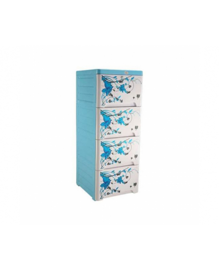 RFL 4D KD Deluxe Royal Single Wardrobe – Blue
