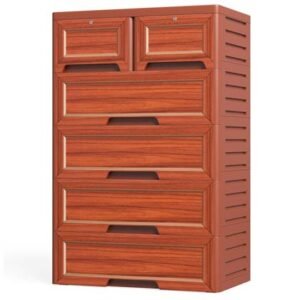 Akij-Wardrobe Attire Emperor 5D Teakwood Pigment Painting – 14019